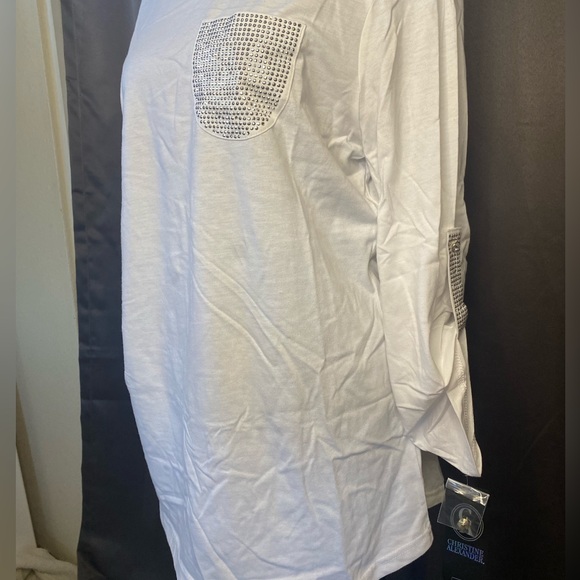 NWT Christine Alexander White top - Picture 3 of 4